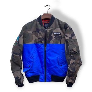 Men’s Avirex puffer bomber flight jacket LG